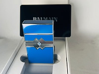 Balmain paris aansteker - limited edition blue & silver - afbeelding 3 van  6