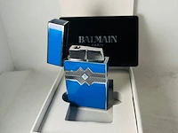 Balmain paris aansteker - limited edition blue & silver