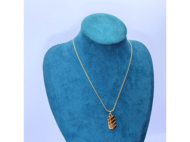 Balmain paris goldplated pendant collier - afbeelding 2 van  6