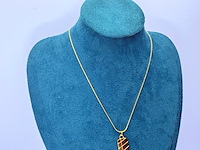 Balmain paris goldplated pendant collier - afbeelding 2 van  6