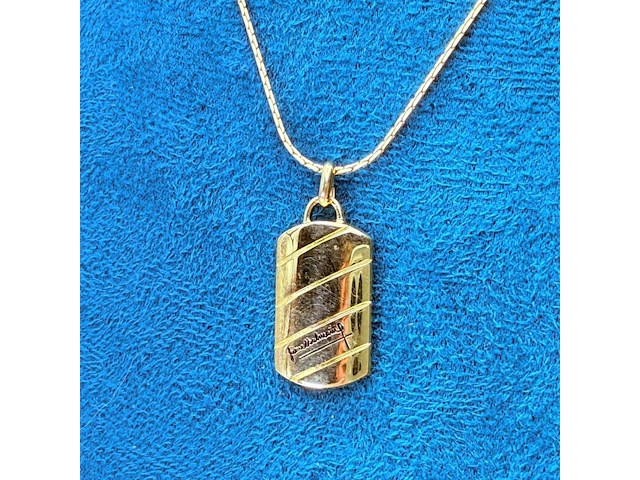 Balmain paris goldplated pendant collier - afbeelding 3 van  6