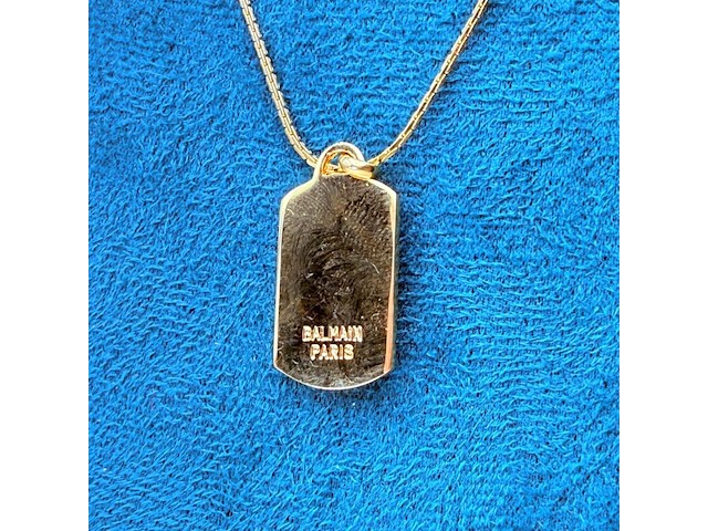 Balmain paris goldplated pendant collier - afbeelding 5 van  6