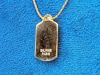 Balmain paris goldplated pendant collier - afbeelding 5 van  6
