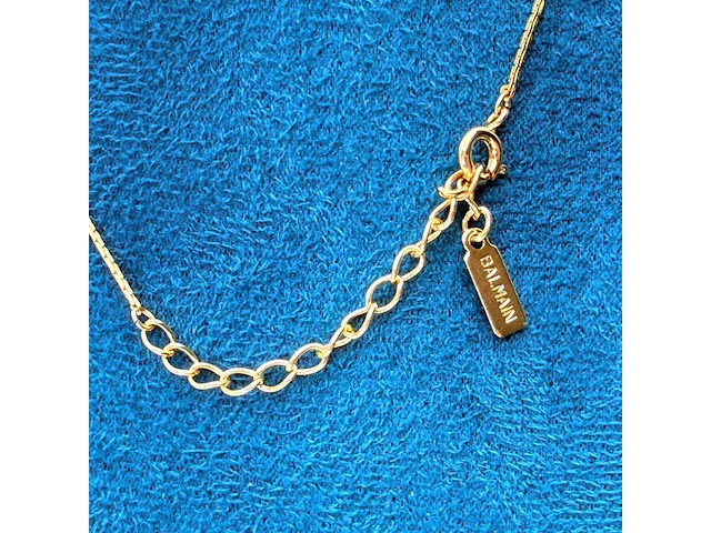 Balmain paris goldplated pendant collier - afbeelding 6 van  6