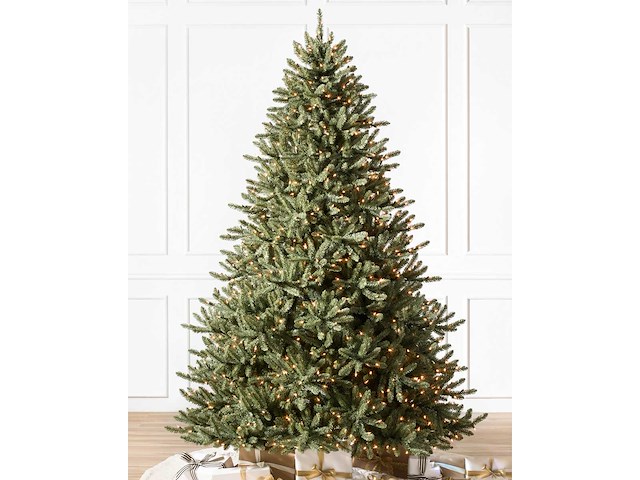 Balsam hill canadian blue green spruce 210cm 2801117 kunstkerstboom met led lampjes - afbeelding 1 van  4