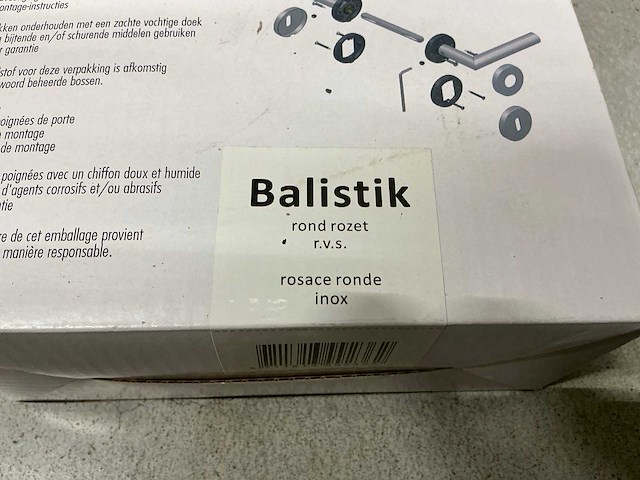 Balstik rond rozet deurbeslag (96x) - afbeelding 4 van  4