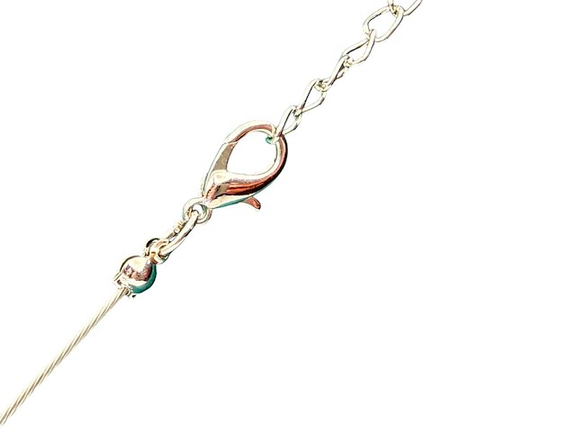 Baltisch amber collier met ''sun spangles'' - afbeelding 2 van  2