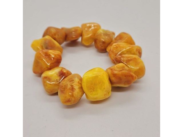Baltische amber armband - afbeelding 2 van  3