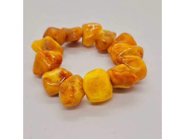 Baltische amber armband - afbeelding 1 van  3