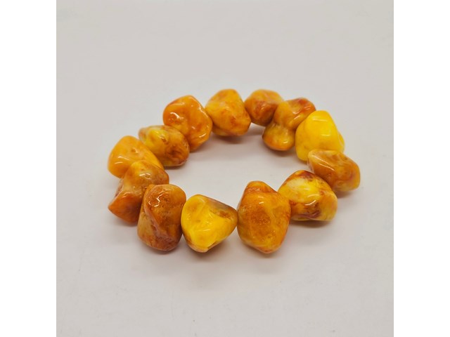 Baltische amber armband - afbeelding 2 van  3