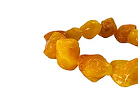 Baltische amber armband - afbeelding 2 van  3