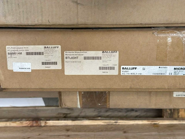 Baluff - partij magnetostrictieve sensoren / wegopnemers, diverse lengtes - afbeelding 6 van  10