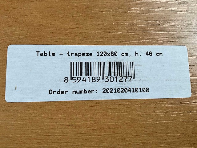 Bambi trapeze h46 kindertafel - afbeelding 6 van  6