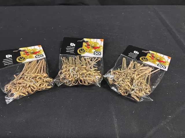 Bamboe cocktailprikkers (2x) - afbeelding 1 van  4