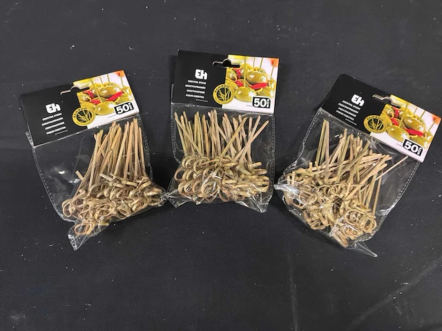 Bamboe cocktailprikkers (2x) - afbeelding 2 van  4
