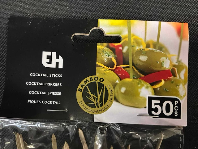 Bamboe cocktailprikkers (2x) - afbeelding 3 van  4