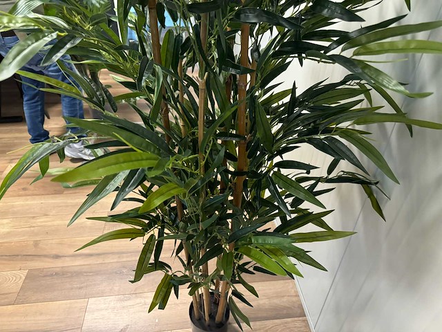 Bamboe kunstplant (2x) (180cm hoog) - afbeelding 3 van  13