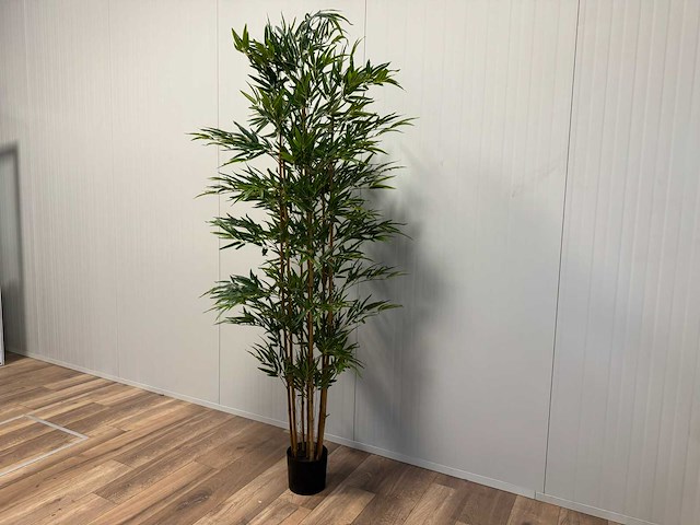 Bamboe kunstplant (2x) (210cm hoog) - afbeelding 8 van  14