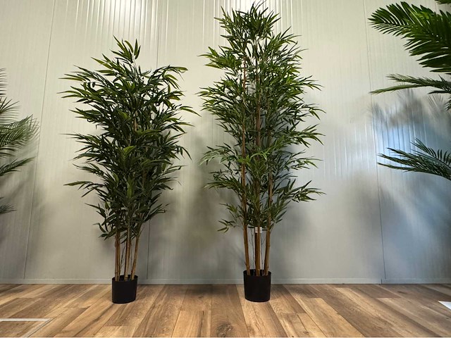 Bamboe kunstplant (2x) - afbeelding 2 van  3