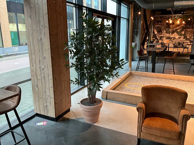 Bamboe kunstplant met pot - afbeelding 1 van  3