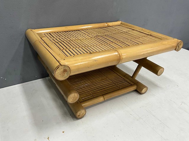 Bamboe salontafel salontafel - afbeelding 1 van  5