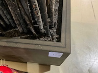 Bamboe stokken in verrijdbare presentatie bak - afbeelding 3 van  4