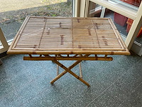 Bamboe terrastafel opklapbaar - afbeelding 2 van  6