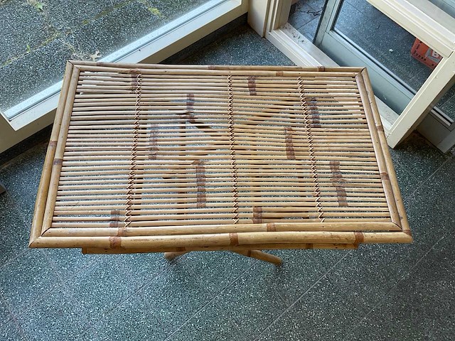 Bamboe terrastafel opklapbaar - afbeelding 3 van  6