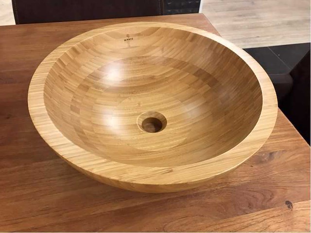 Bamboe waskom 43x15 cm - afbeelding 2 van  3