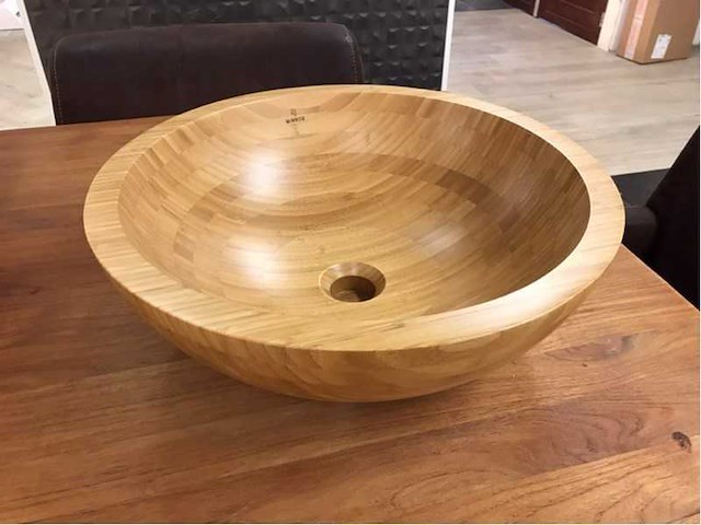 Bamboe waskom 43x15 cm - afbeelding 1 van  3