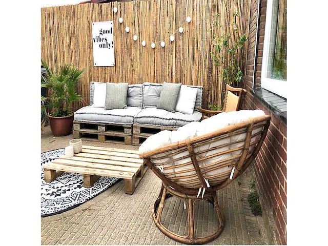 Bamboo - mat gespleten- naturel- tonkin - 5000x1500 mm (7,5 m2) - scherm - afbeelding 1 van  2