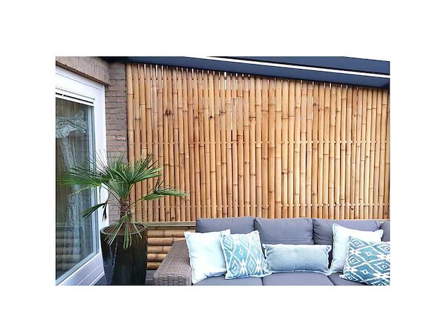 Bamboo - schutting giant naturel - tali - 900x1000 mm (45 m2) = 1 pallet - lattenscherm (50x) - afbeelding 9 van  9