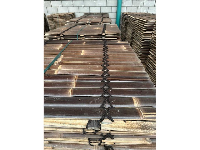 Bamboo - schutting latten donker - java - 900x1000 mm (45 m2) = 1 pallet - lattenscherm (50x) - afbeelding 10 van  13