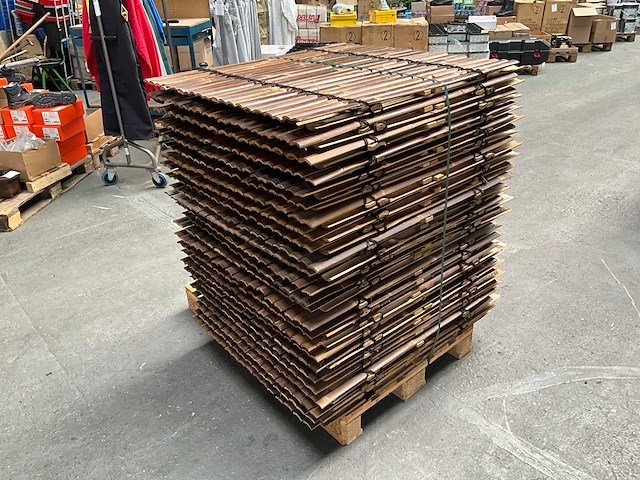 Bamboo - schutting latten donker - java - 900x1000 mm (45 m2) = 1 pallet - lattenscherm (50x) - afbeelding 2 van  13