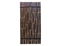 Bamboo - schutting latten donker - java - 900x1800 mm (1,62 m2) - lattenscherm - afbeelding 2 van  6