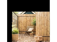 Bamboo - schutting latten naturel - tali - 900x1000 mm (0,9 m2) - lattenscherm - afbeelding 2 van  6