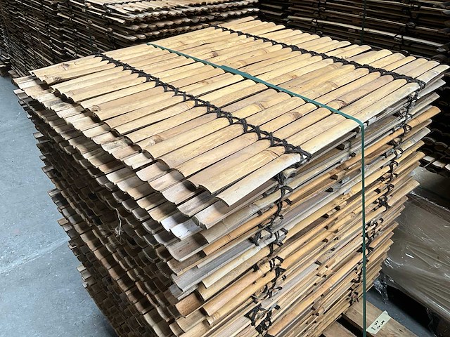 Bamboo - schutting latten naturel - tali - 900x1000 mm (45 m2) = 1 pallet - lattenscherm (50x) - afbeelding 9 van  11