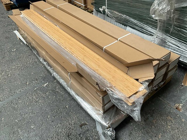 Bamboo - vloer middelste gekruiste verticale gecaronniseerde gelakt - 1960x154x15 mm (ca. 20 m2 in totaal) - afbeelding 7 van  7