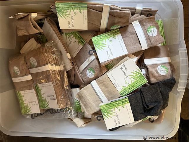 Bamboo sokken div. kleuren en maten 1 partij, 200 stuks - afbeelding 1 van  2