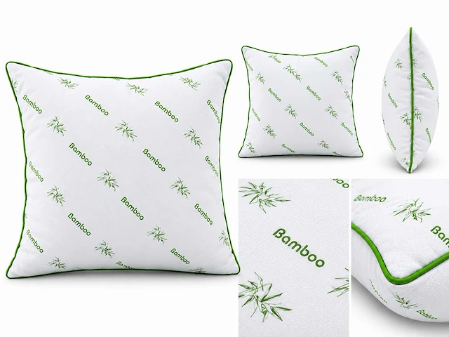 Bamboo ultrasonic hoofdkussen 80x80cm (96x) - afbeelding 3 van  4
