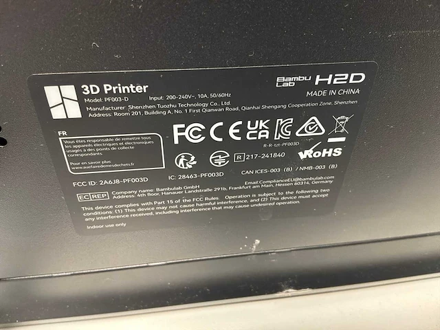 Bambu lab h2 3d printer - afbeelding 2 van  10