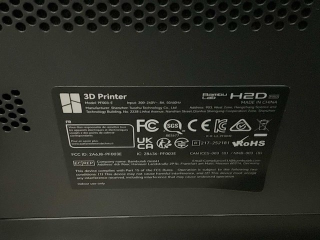 Bambu lab h2d pro 3d printer - afbeelding 10 van  16