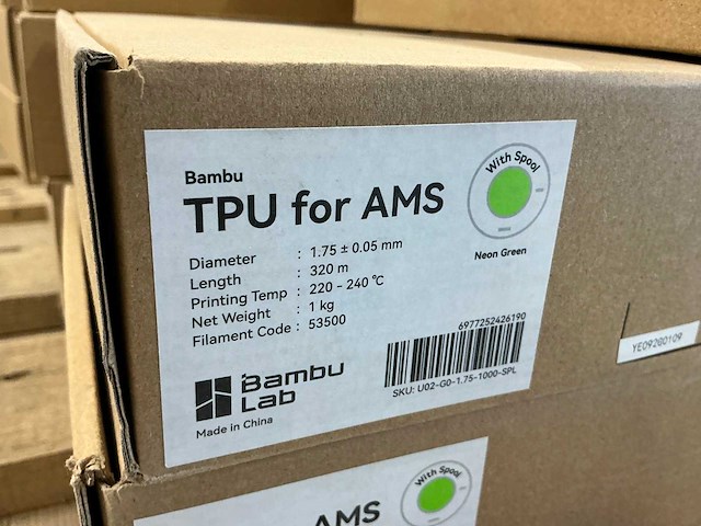 Bambu lab tpu for ams 3d printer filament (42x) - afbeelding 7 van  13