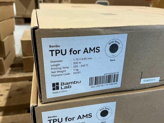 Bambu lab tpu for ams 3d printer filament (42x) - afbeelding 9 van  13