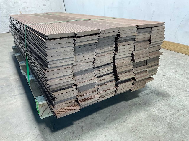 Bamdura composiet vlonderplank - bruin - 220x14,3x2,2 cm (166x) - afbeelding 3 van  4