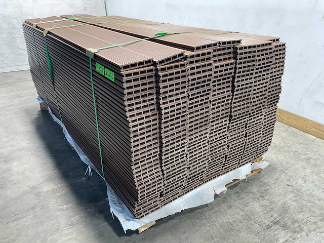 Bamdura composiet vlonderplank - bruin - 220x14,3x2,2 cm (216x) - afbeelding 4 van  7