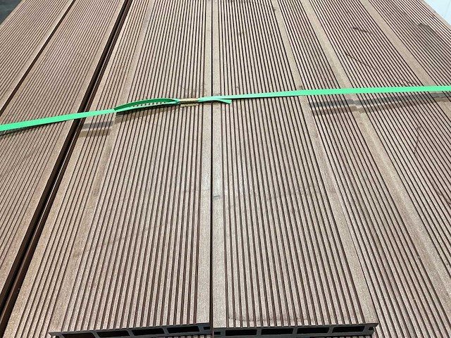 Bamdura composiet vlonderplank - bruin - 220x14,3x2,2 cm (216x) - afbeelding 4 van  8