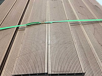 Bamdura composiet vlonderplank - bruin - 220x14,3x2,2 cm (216x) - afbeelding 4 van  8