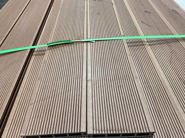 Bamdura composiet vlonderplank - bruin - 220x14,3x2,2 cm (216x) - afbeelding 4 van  8