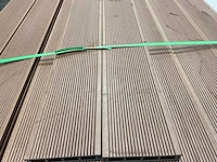 Bamdura composiet vlonderplank - bruin - 220x14,3x2,2 cm (216x) - afbeelding 4 van  8